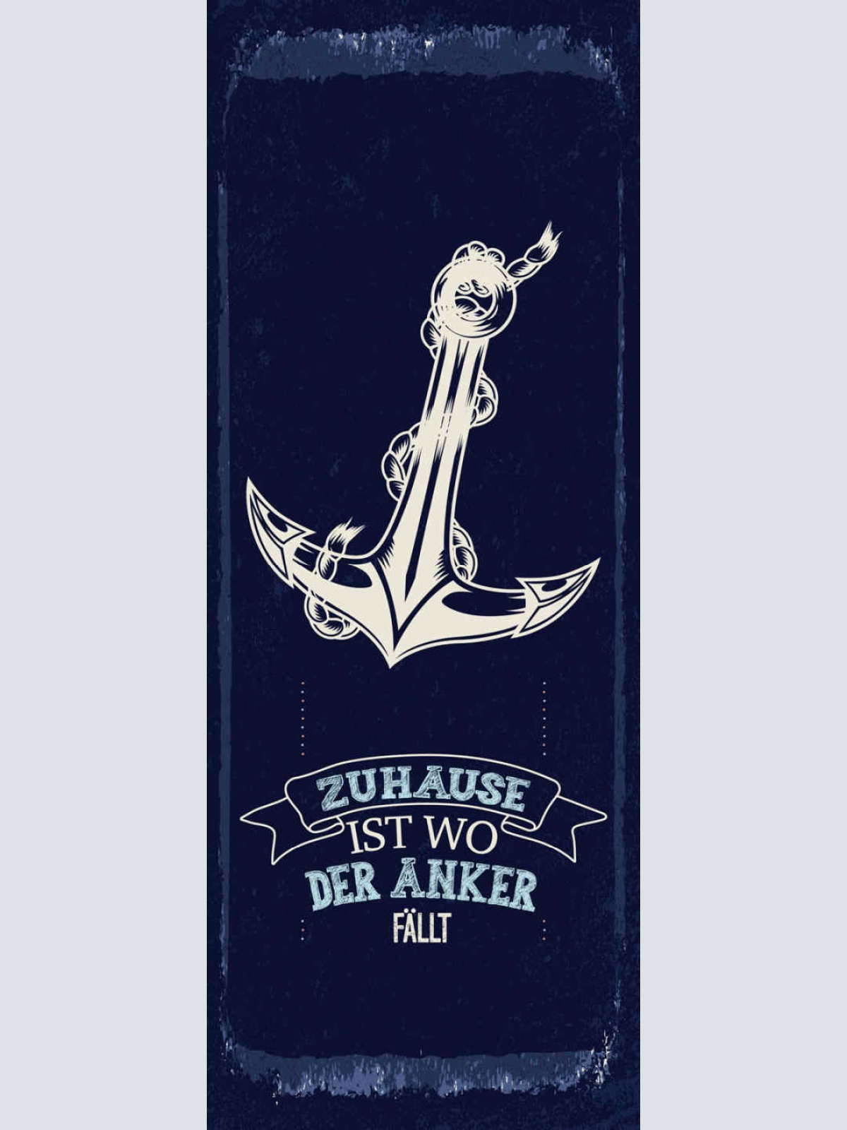 Schild Zuhause Ist Wo Der Anker Fällt Schiff Hafen Heimat 27x10 Blech od.Holz