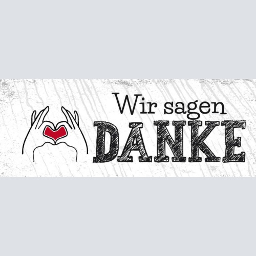 Schild Wie Sagen Danke Bedanken Herz Danksagung Vielen Dank 27x10 Blech od.Holz