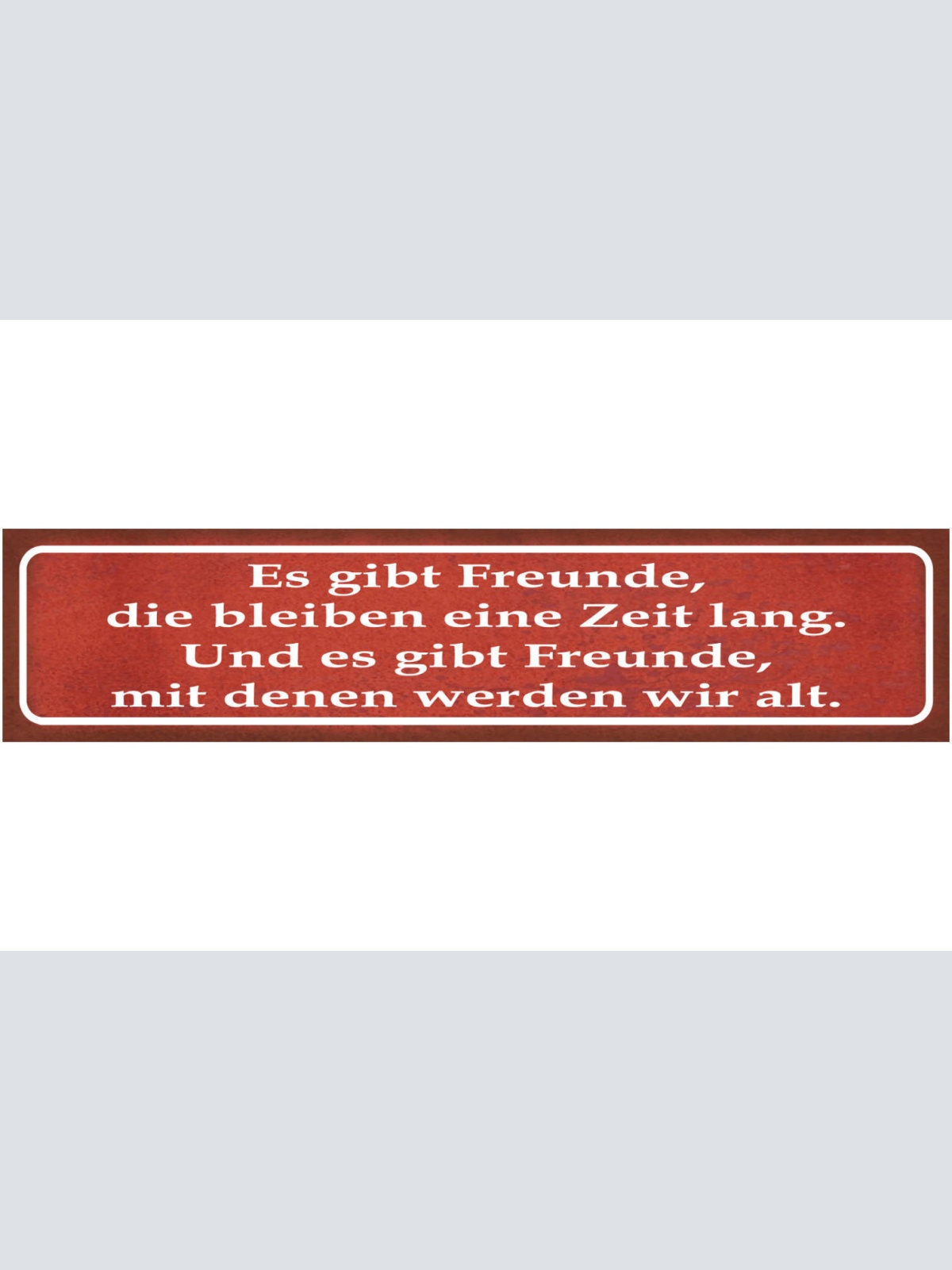 Schild Gute Freunde Echte Freundschaft Zeit Ewig Alt 46 x 10 Blech od. Holz
