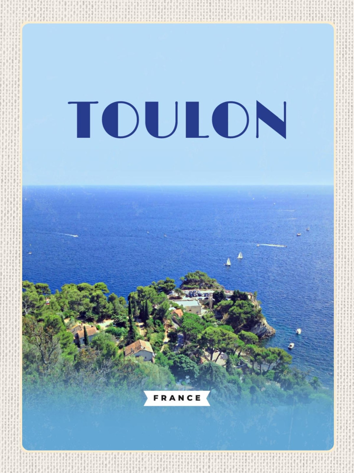 Schild Toulon France Frankreich Stadt 12x18 20x30 30x40 Blech od. Holz