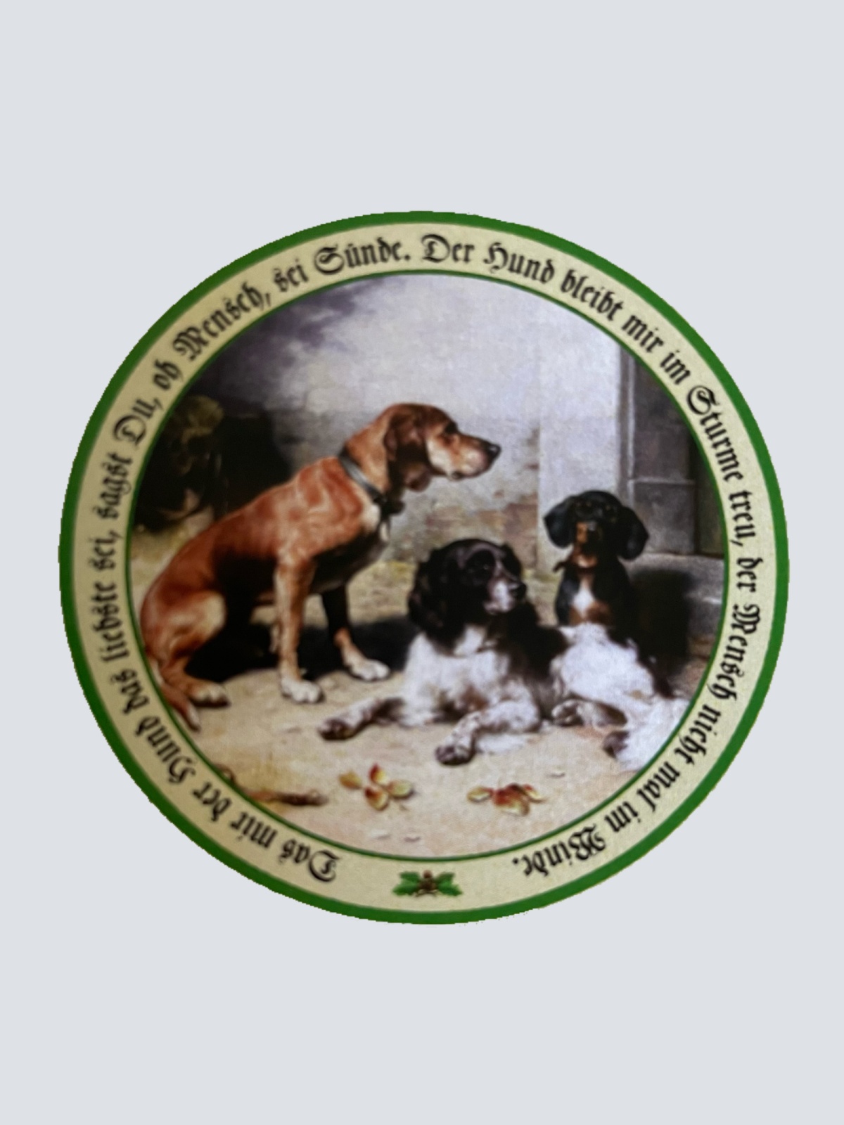 Nostalgie Holzschild Schützenscheibe Das Mir Der Hund Das Liebste Sei Schild