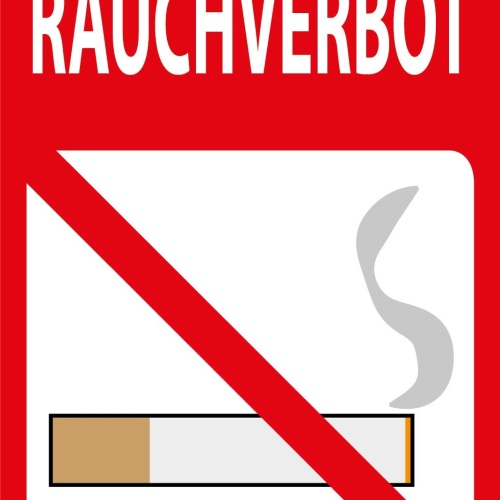 Schild Rauchverbot Zigarette 12x18 / 20x30 / 30x40 Blech od. Holz