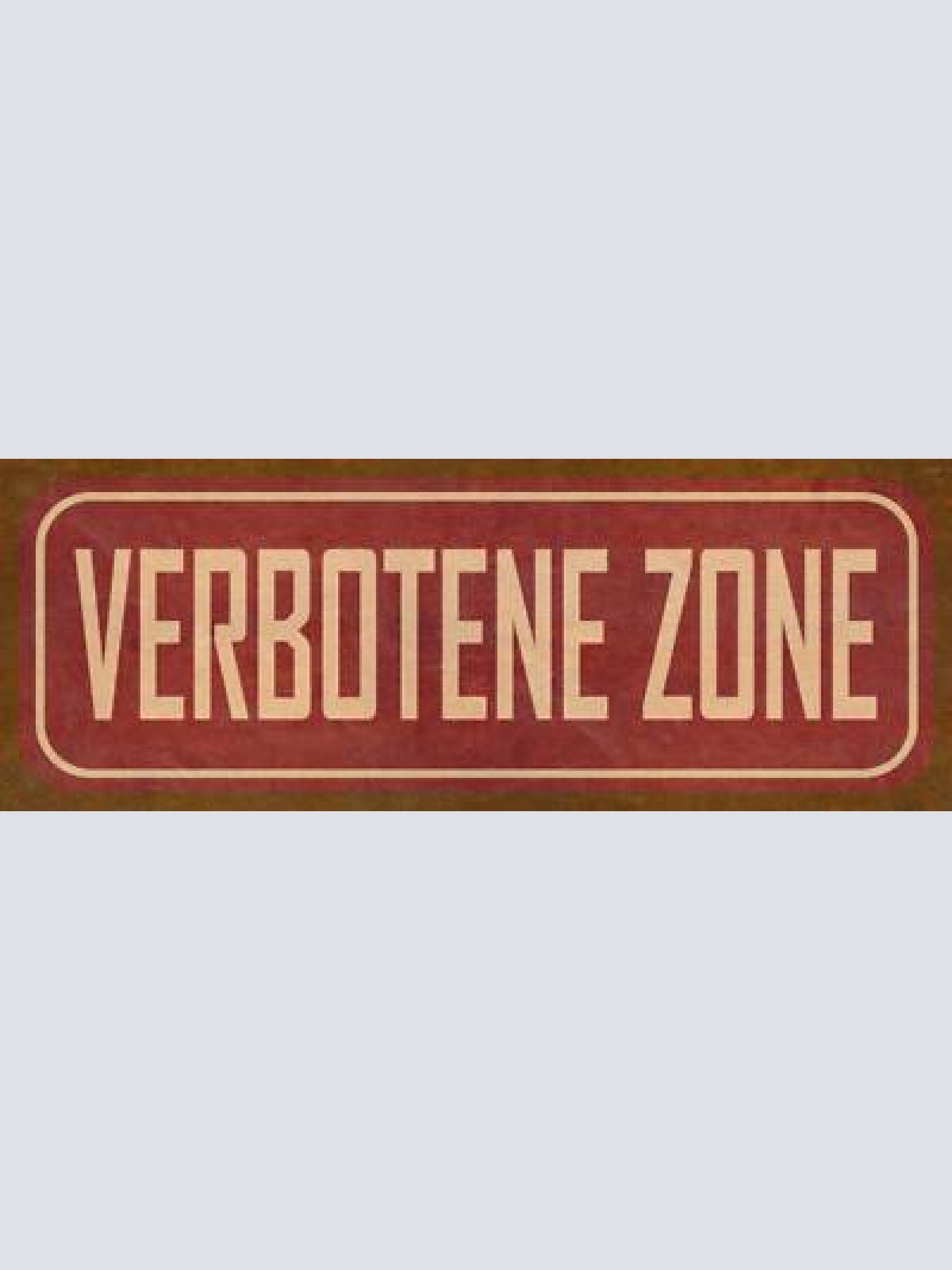 Schild verbotene zone nicht eintreten kein eintritt 27x10 blech od.holz