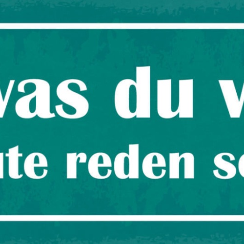 Schild Tu Was Du Willst Die Leute Reden Sowieso Gerüchte 27x10 Blech od.Holz