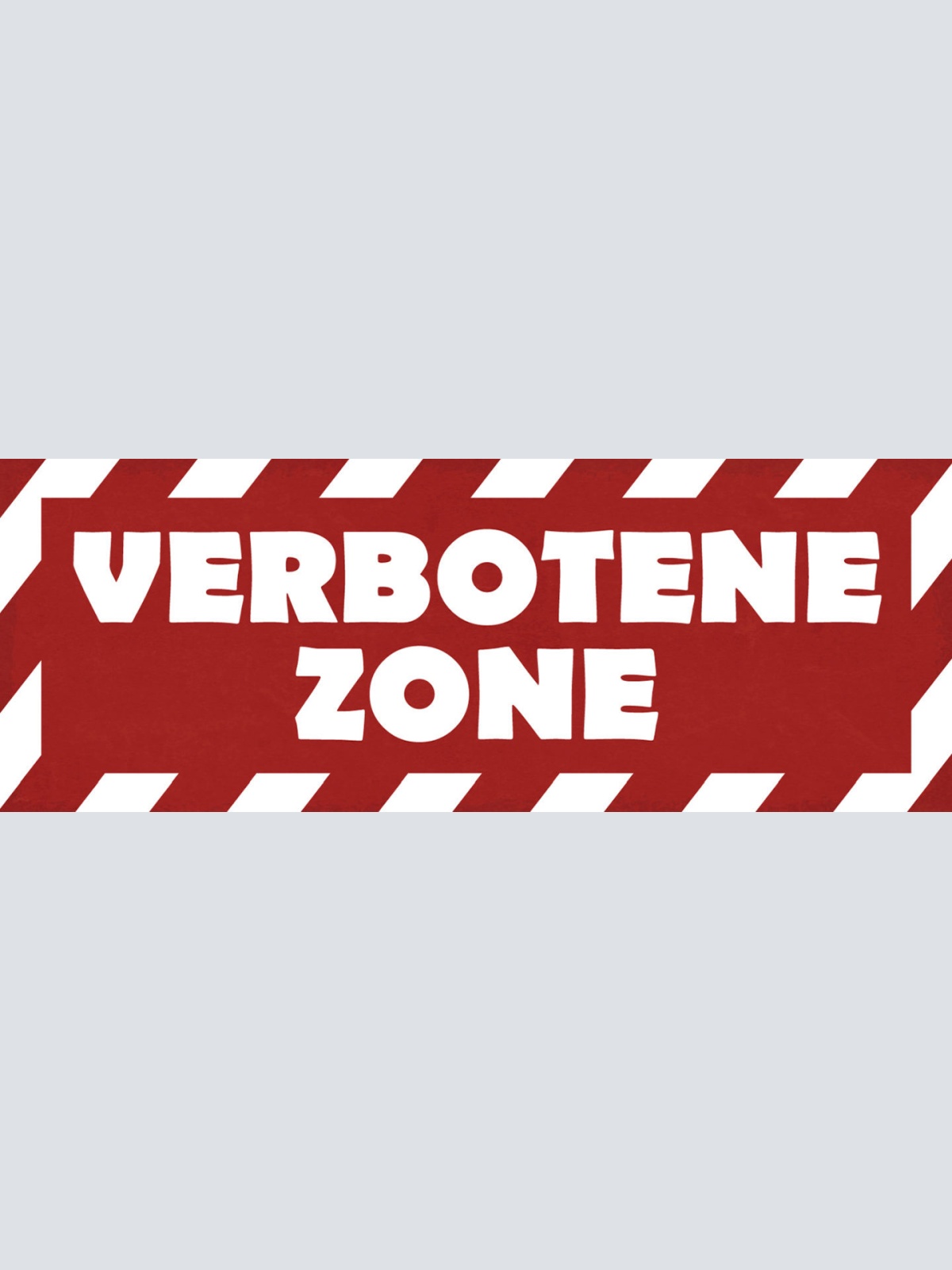 Schild Verbotene Zone Betreten Verboten Kein Eintritt 27x10 Blech od.Holz