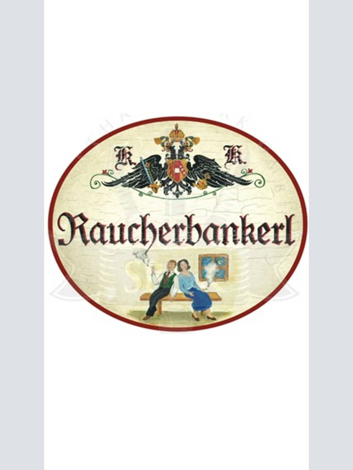 KuK Nostalgie Holzschild "Raucherbankerl"