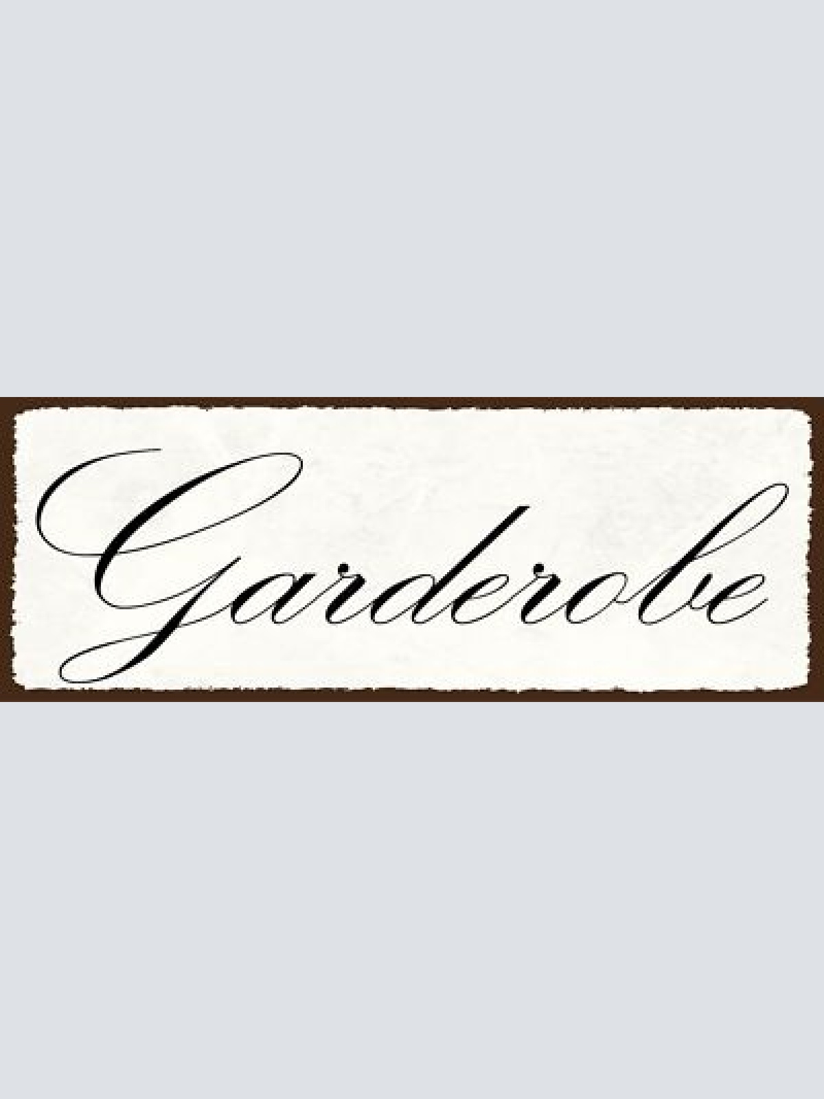 Schild garderobe kleider kleidung umkleide raum wohung 27x10 blech od.holz