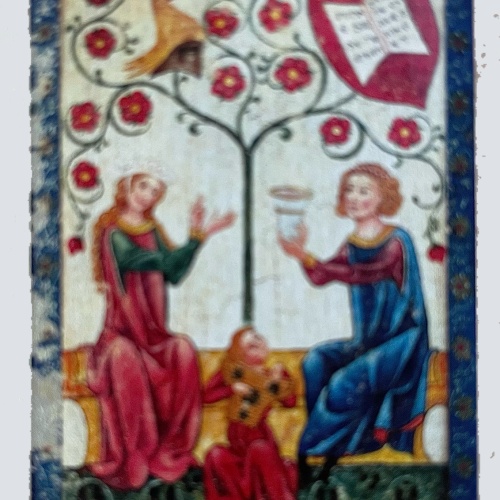 Nostalgie Holzschild Mittelalter Manesse Nr. 4 Schild