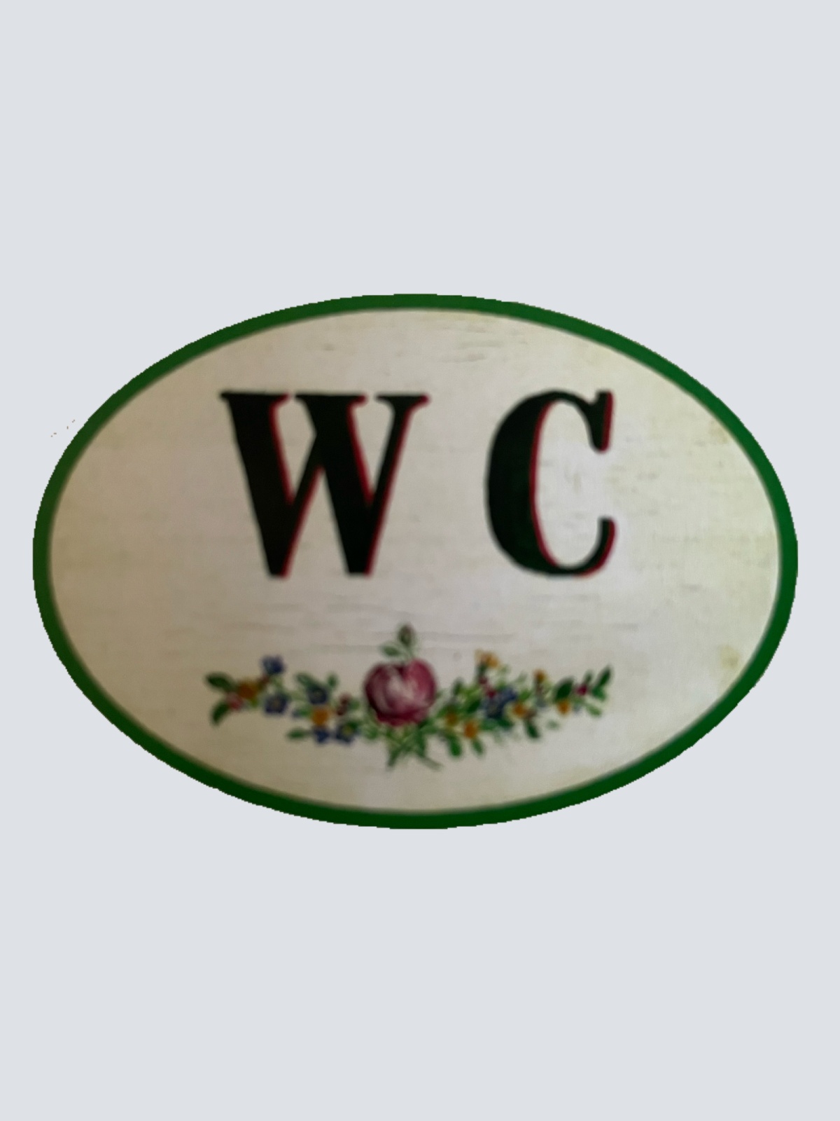 Nostalgie Holzschild WC Toilette Klo Schild