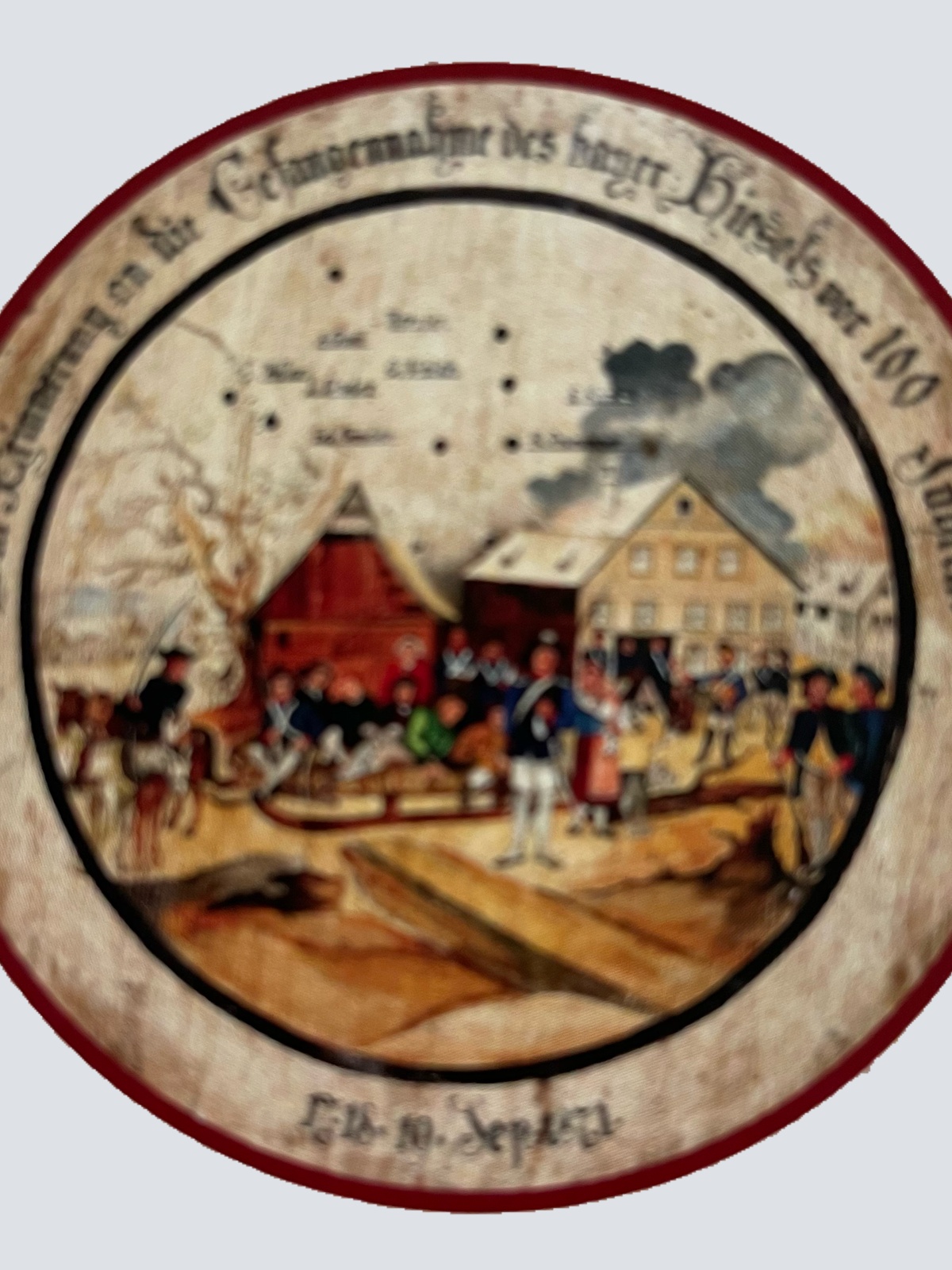 Nostalgie Holzschild Schützenscheibe Bayrische Hiesl Bayern Schild