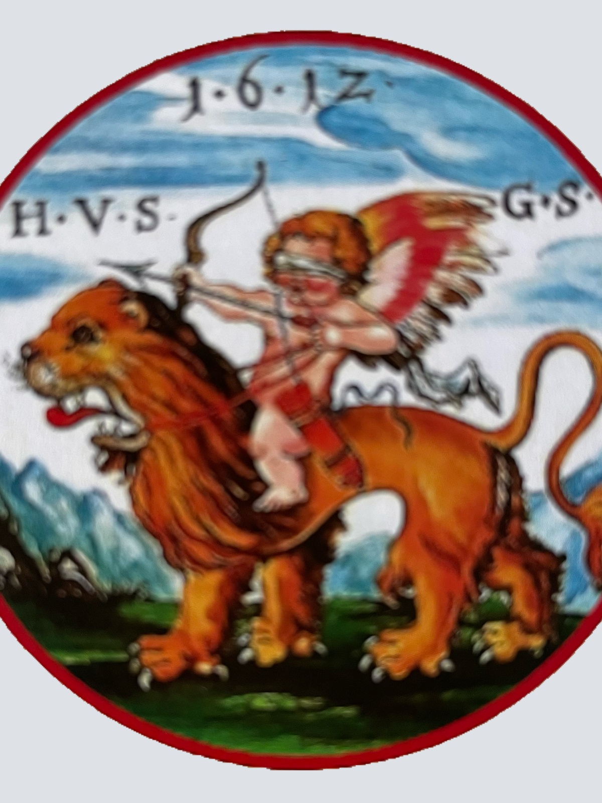 Nostalgie Holzschild Schützenscheibe Coburg 1612 Jagd Schild