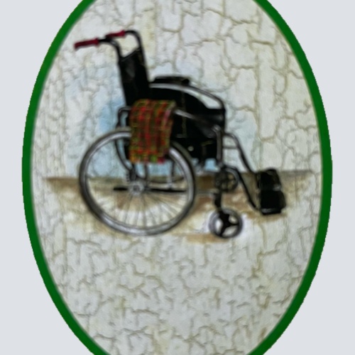 Nostalgie Holzschild Rollstuhl Behinderung Körperlich Eingeschränkt Schild