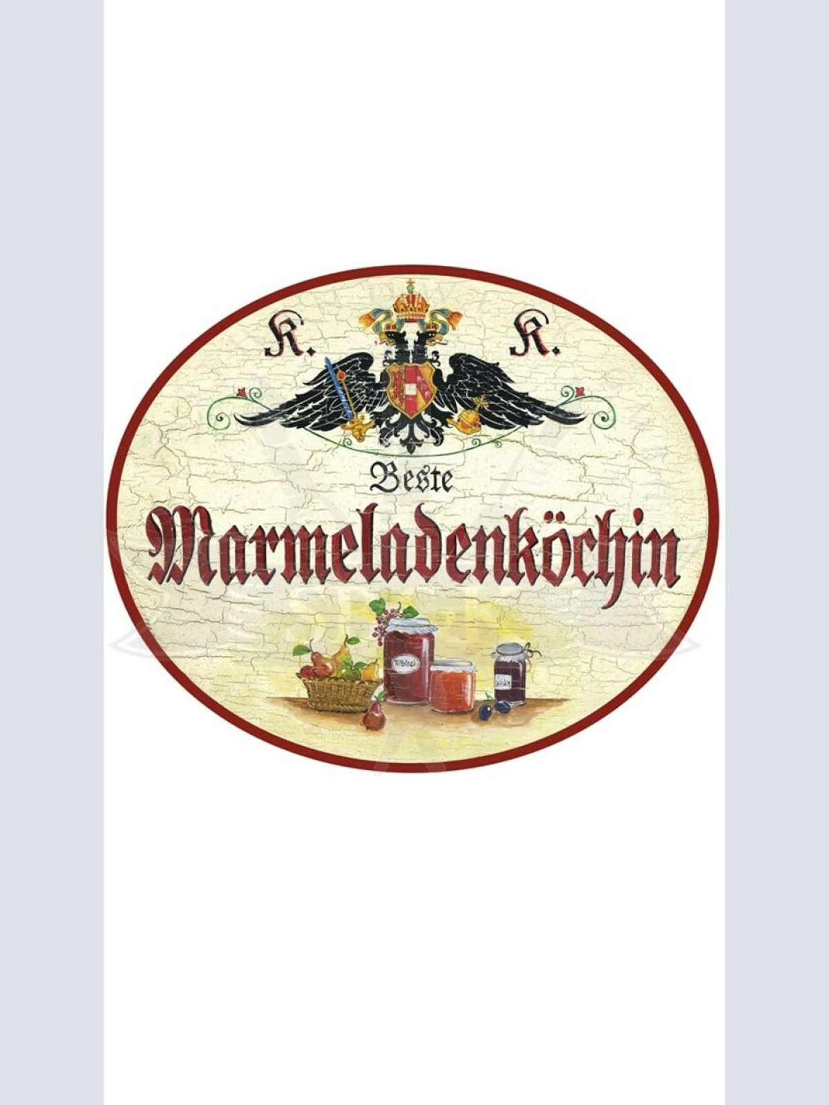 KuK Nostalgie Holzschild "Marmeladenköchin"
