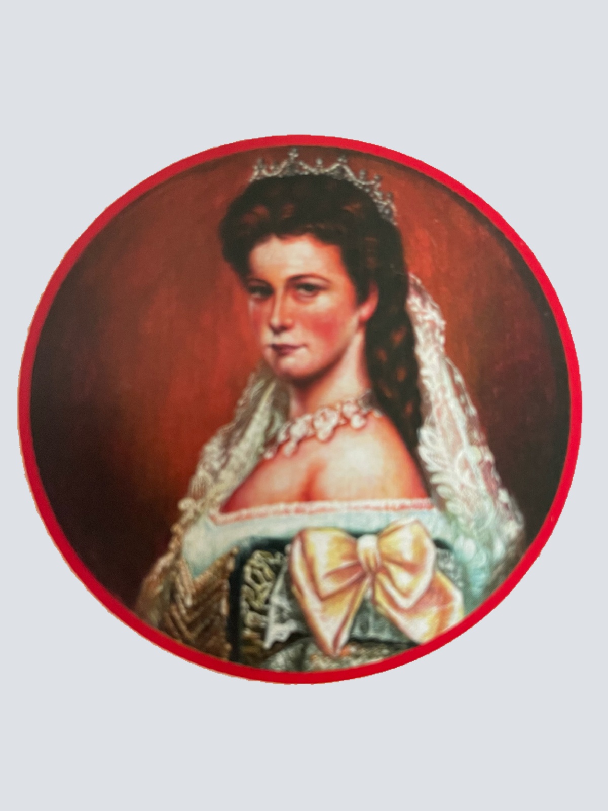 Nostalgie Holzschild Schützenscheibe Kaiserin Sissi Sisi Porträt Schild