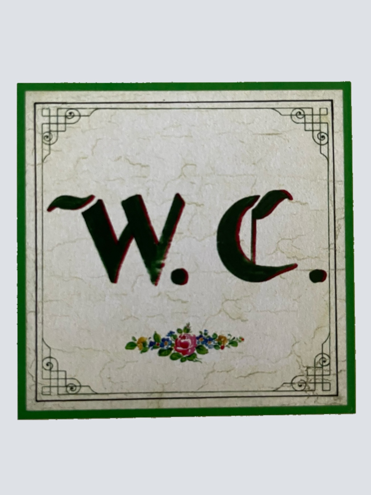 Nostalgie Holzschild Toilette WC Klo Schild