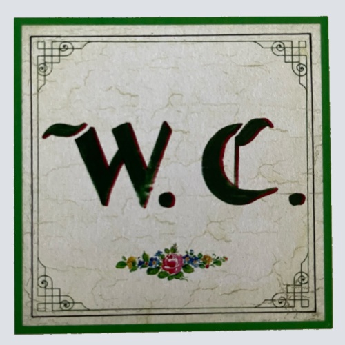 Nostalgie Holzschild Toilette WC Klo Schild