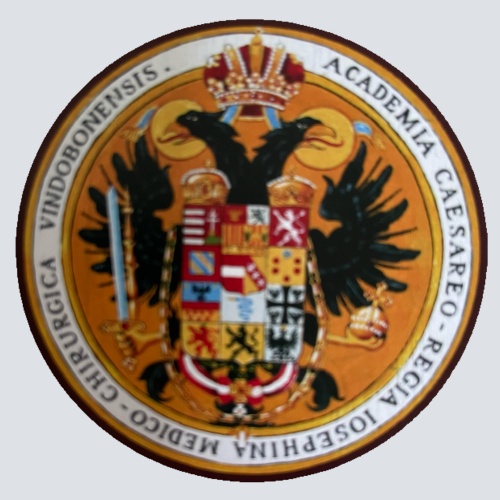 Nostalgie Holzschild Schützenscheibe Academia Caesareo Wappen Schild