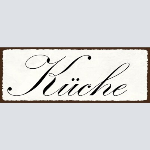 Schild küche kochen koch restaurant zuhause wohnung essen 27x10 blech od.holz