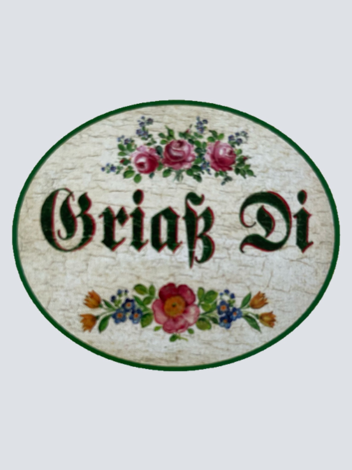 Nostalgie Holzschild Griaß Di Grüß Dich Begrüßung Hallo Willkommen Schild