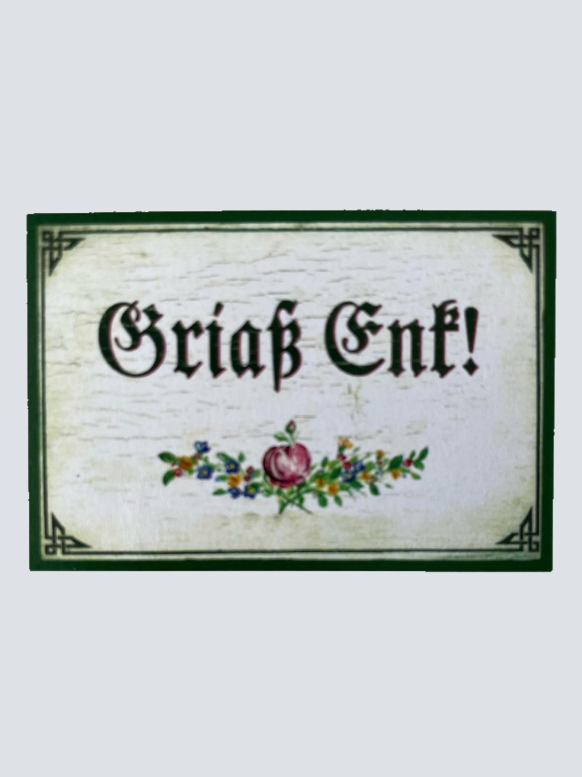 Nostalgie Holzschild Griaß Enk Grüß Euch Begrüßung Hallo Willkommen Schild