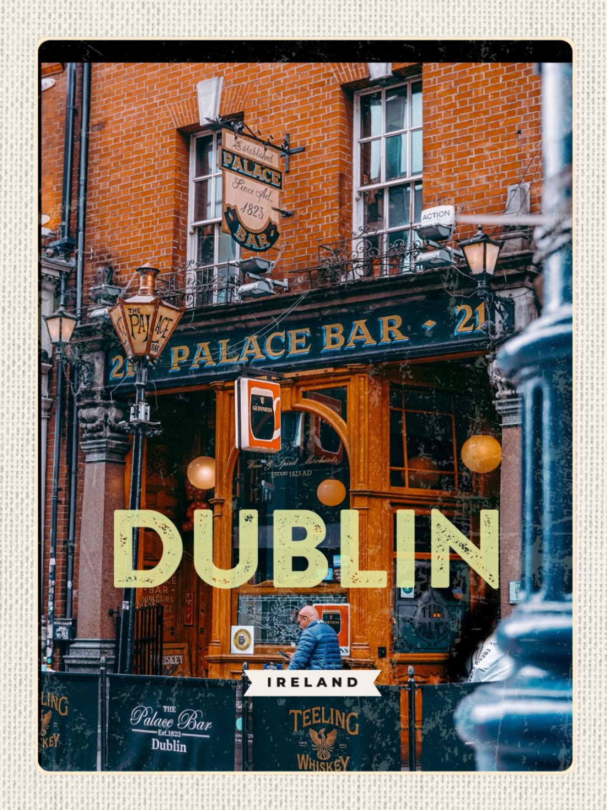Schild Dublin Ireland Irland Palace Bar Pub 12x18 20x30 30x40 Blech od. Holz