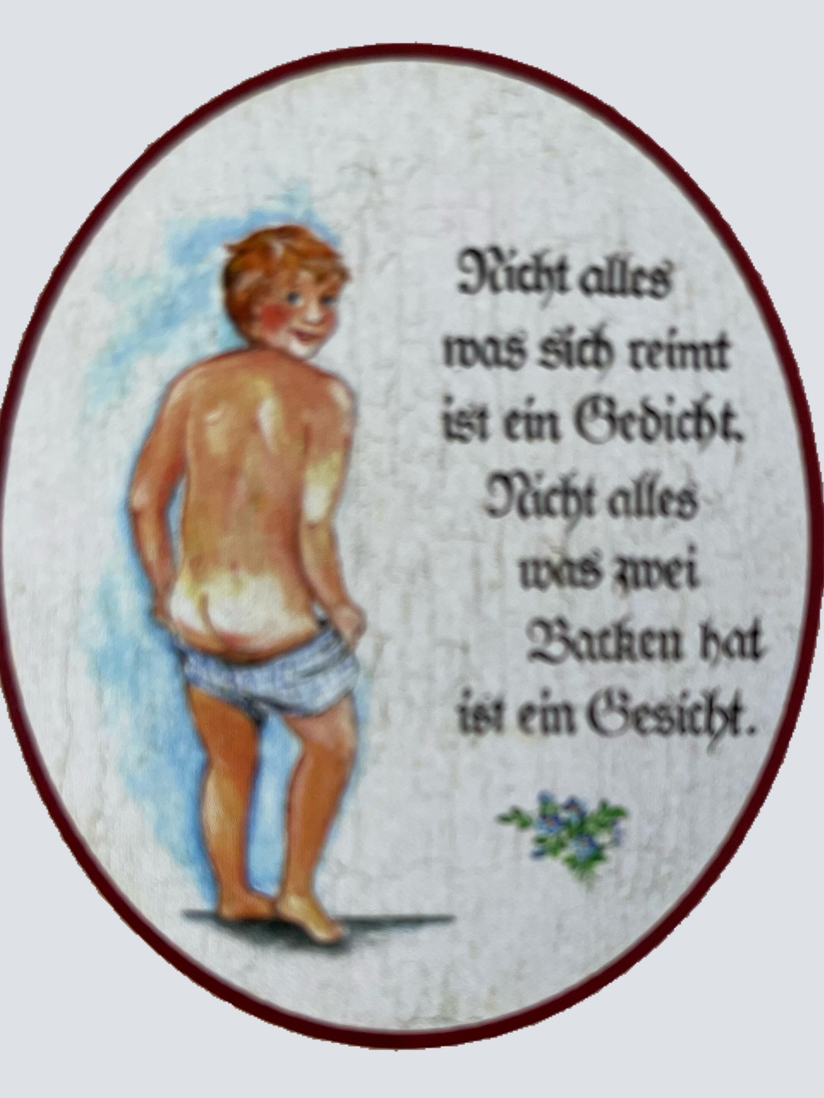 Nostalgie Holzschild Nicht Alles Was Sich Reimt Ist Ein Gedicht Gesicht Schild