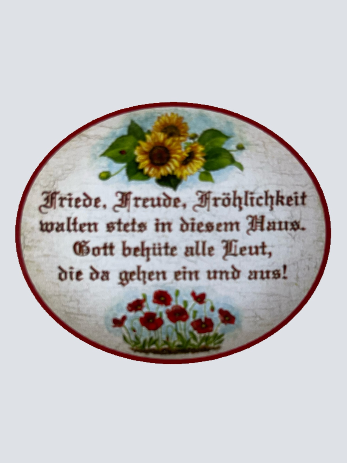 Nostalgie Holzschild Friede Freude Fröhlichkeit Walten In Diesem Haus Schild
