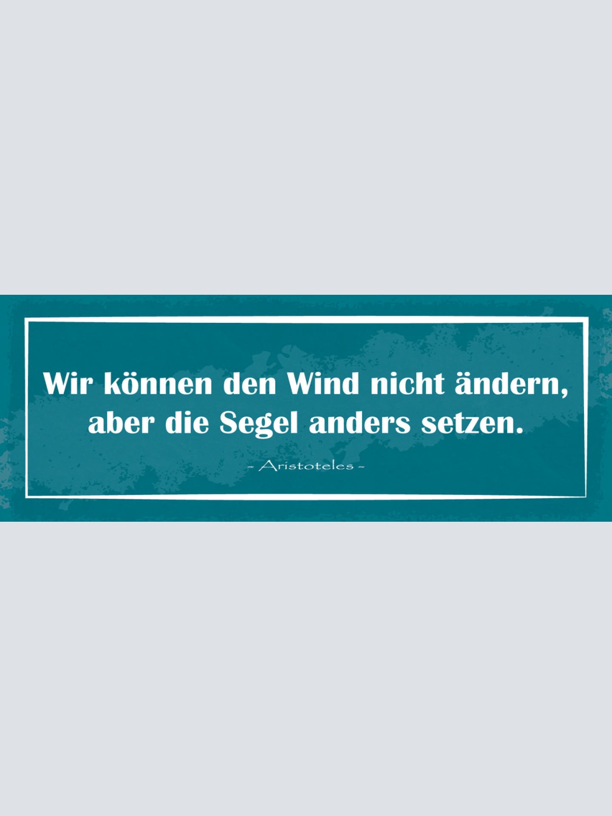 Schild Wir Können Den Wind Nicht Ändern Aber Die Segel Anders Setzen 27x10