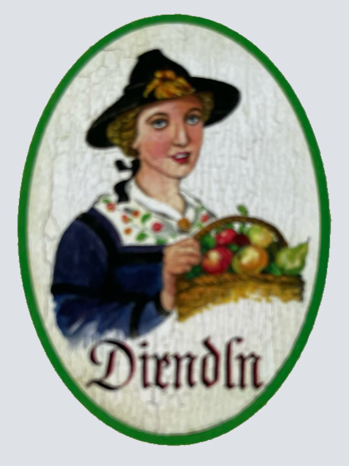 Nostalgie Holzschild Zillertal Dirndln WC Toilette Klo Mädchen Damen Schild