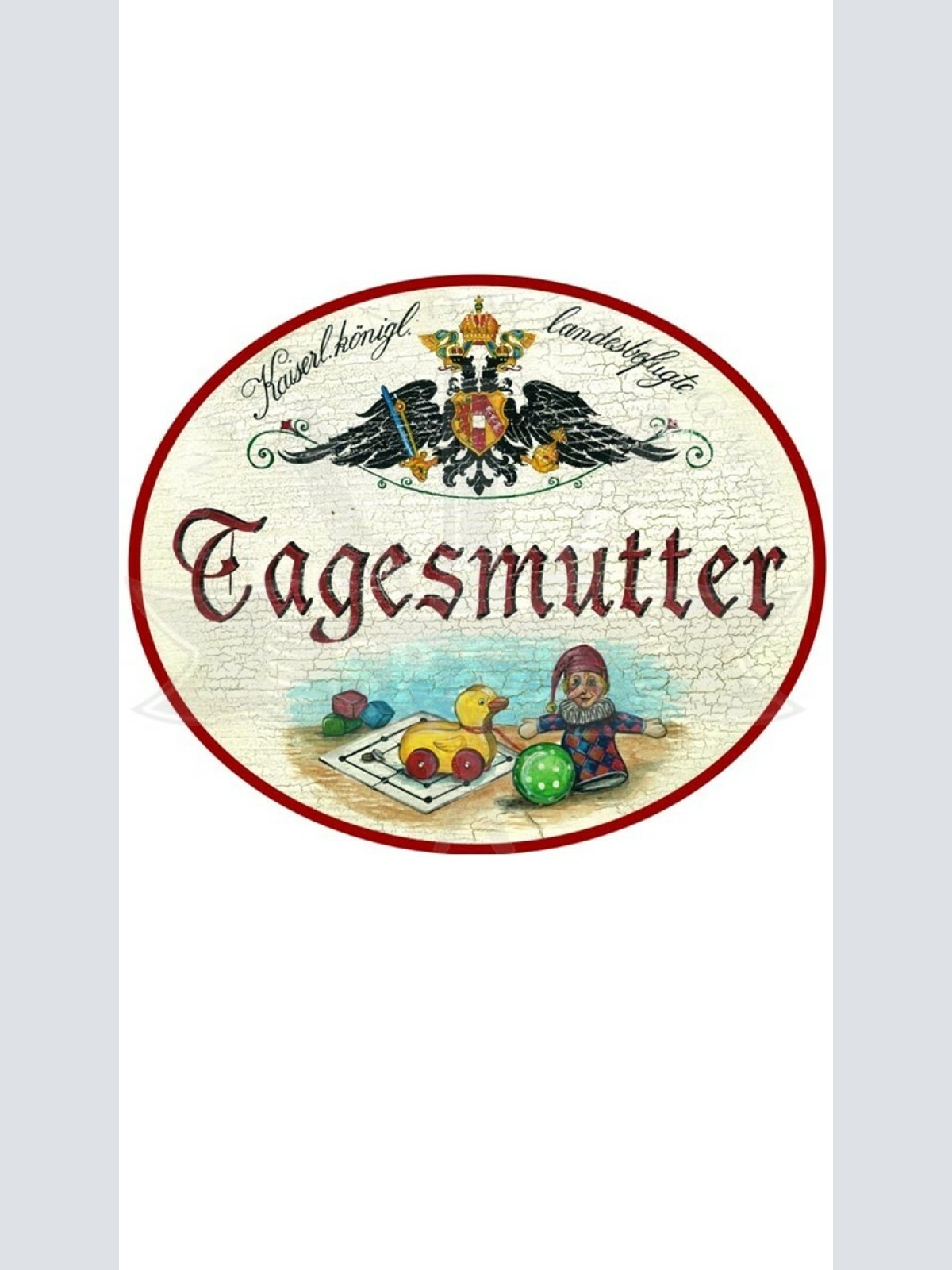KuK Nostalgie Holzschild "Tagesmutter"