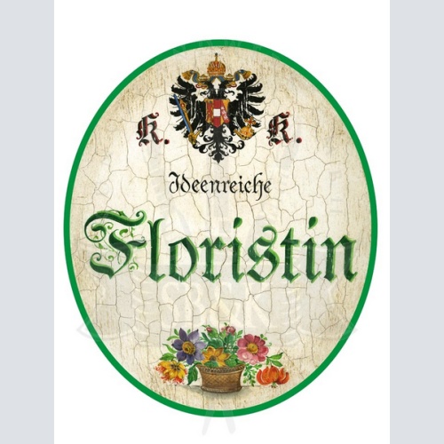 KuK Nostalgie Holzschild Ideenreiche Floristin