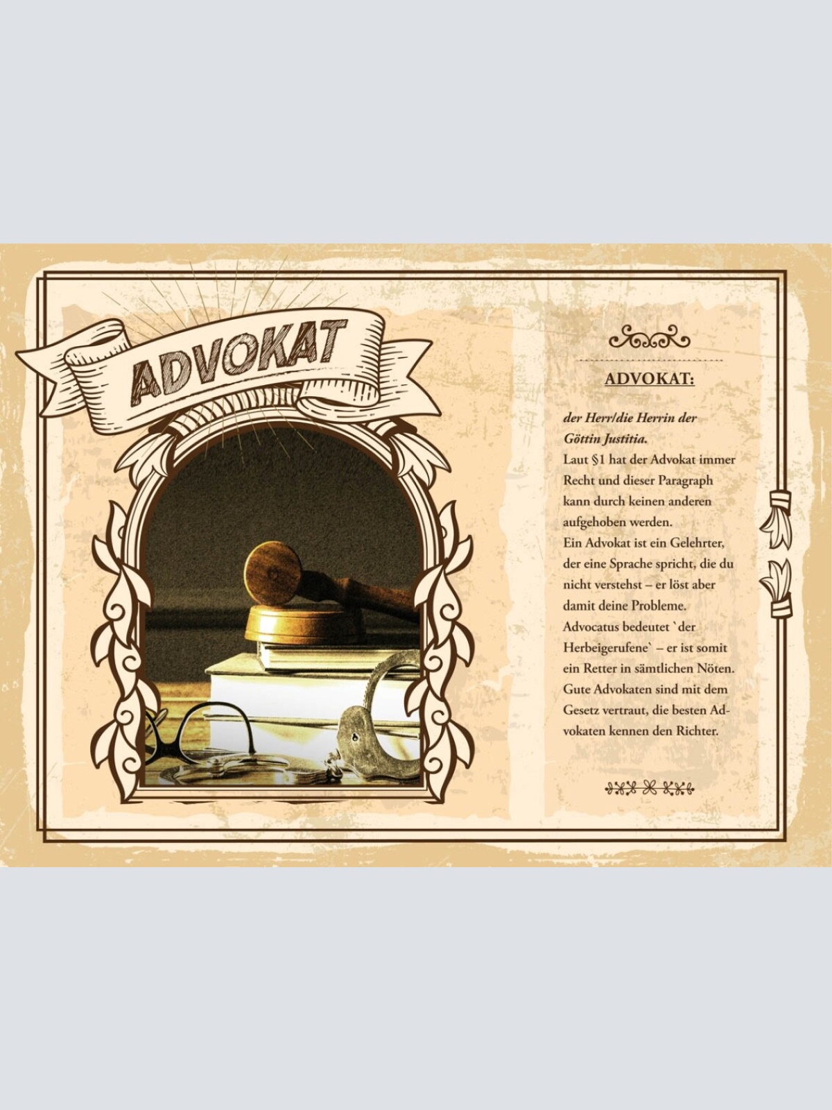 Schild Advokat Beruf Gesetz Justiz Gericht Richter 12x18 20x30 30x40 Blech/Holz