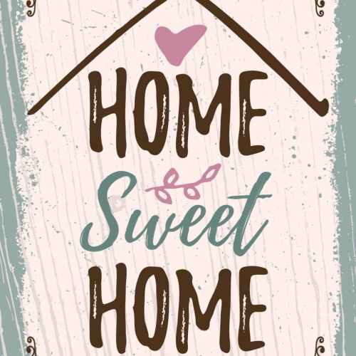 Schild Home Sweet Home Zuhause Haus Heim Heimat 12x18 20x30 30x40 Blech/Holz