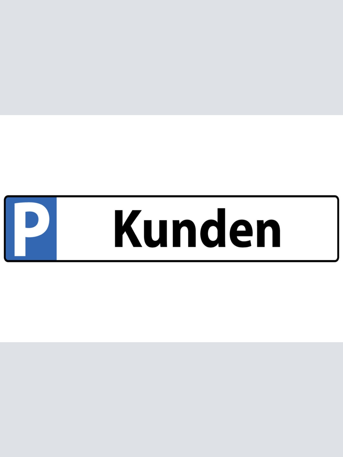 Schild Kunden Parkplatz Parken Kundschaft Klient Besucher 46 x 10 Blech od. Holz