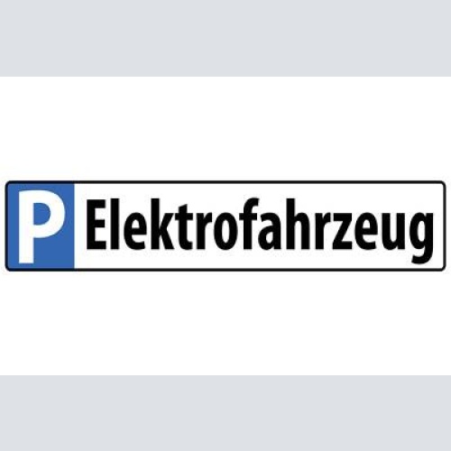 Schild elektro fahrzeug parkplatz parken strom auto car 46 x 10 blech od. holz