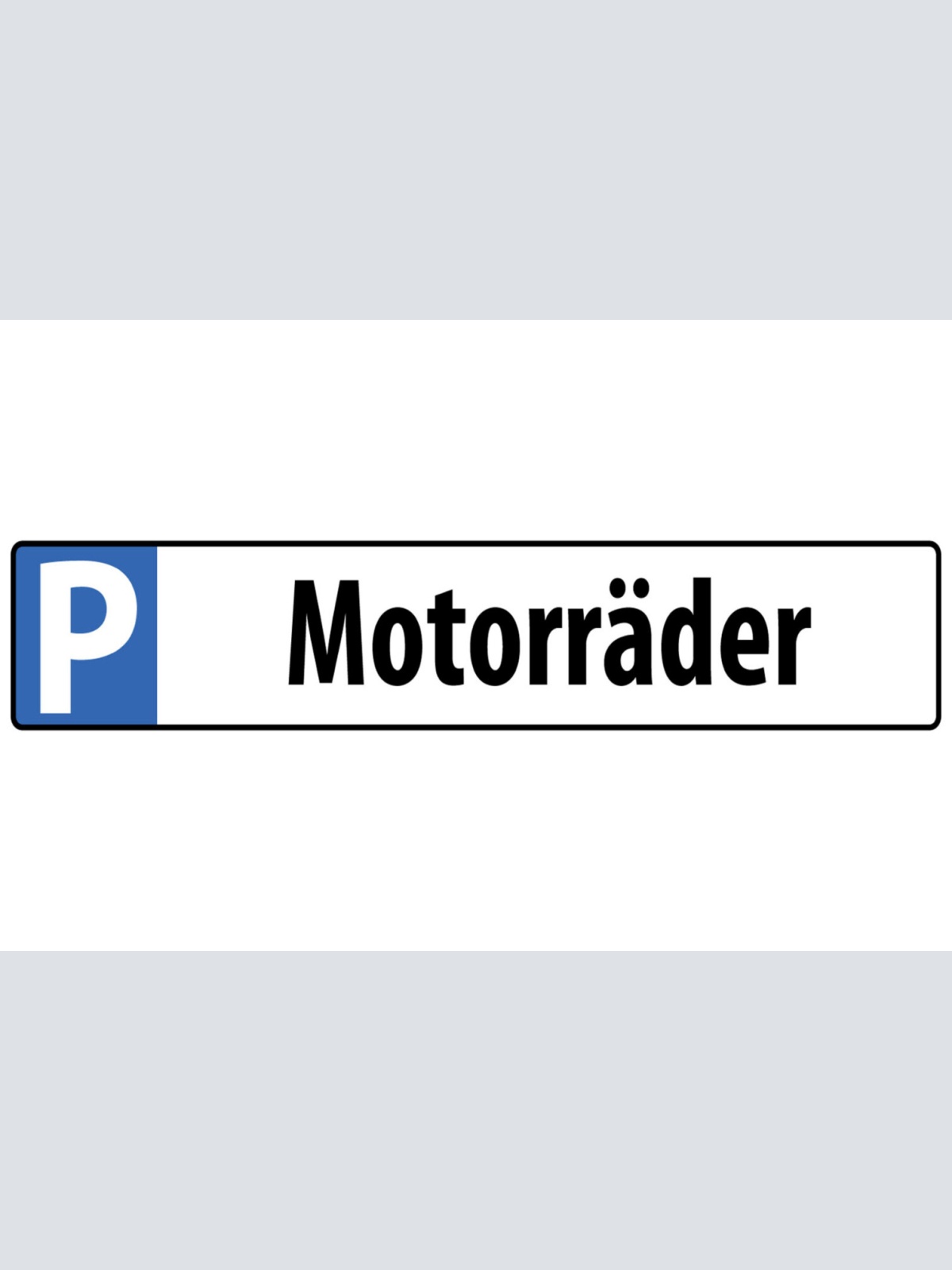 Schild Motorräder Parkplatz Parken Moped Bike Motorrad 46 x 10 Blech od. Holz