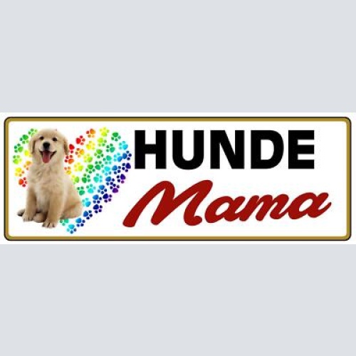 Schild hunde mama haus tier liebe hund fan narr mutter 27 x 10 blech od. holz