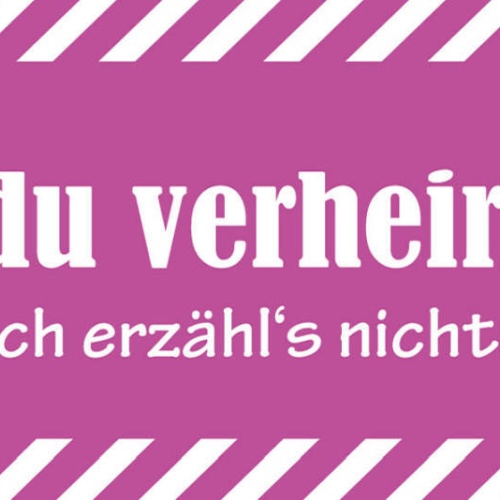 Schild Bist Du Verheiratet Ja Aber Ich Erzähl's Nicht Zuhause Ehe 27 x 10