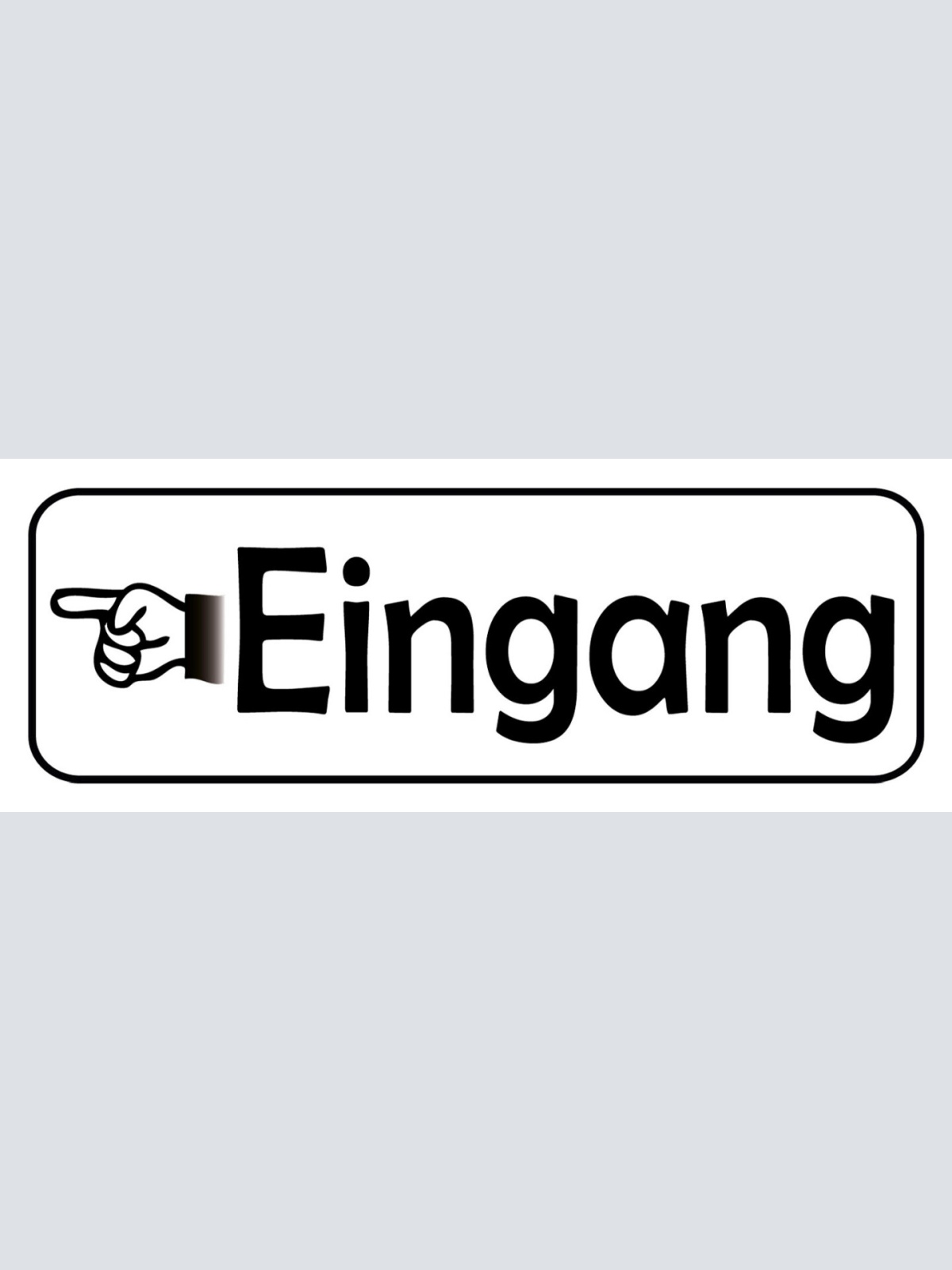 Schild Eingang Hinein Entance Geschäft Lokal Haus Gebäude 27 x 10 Blech od. Holz