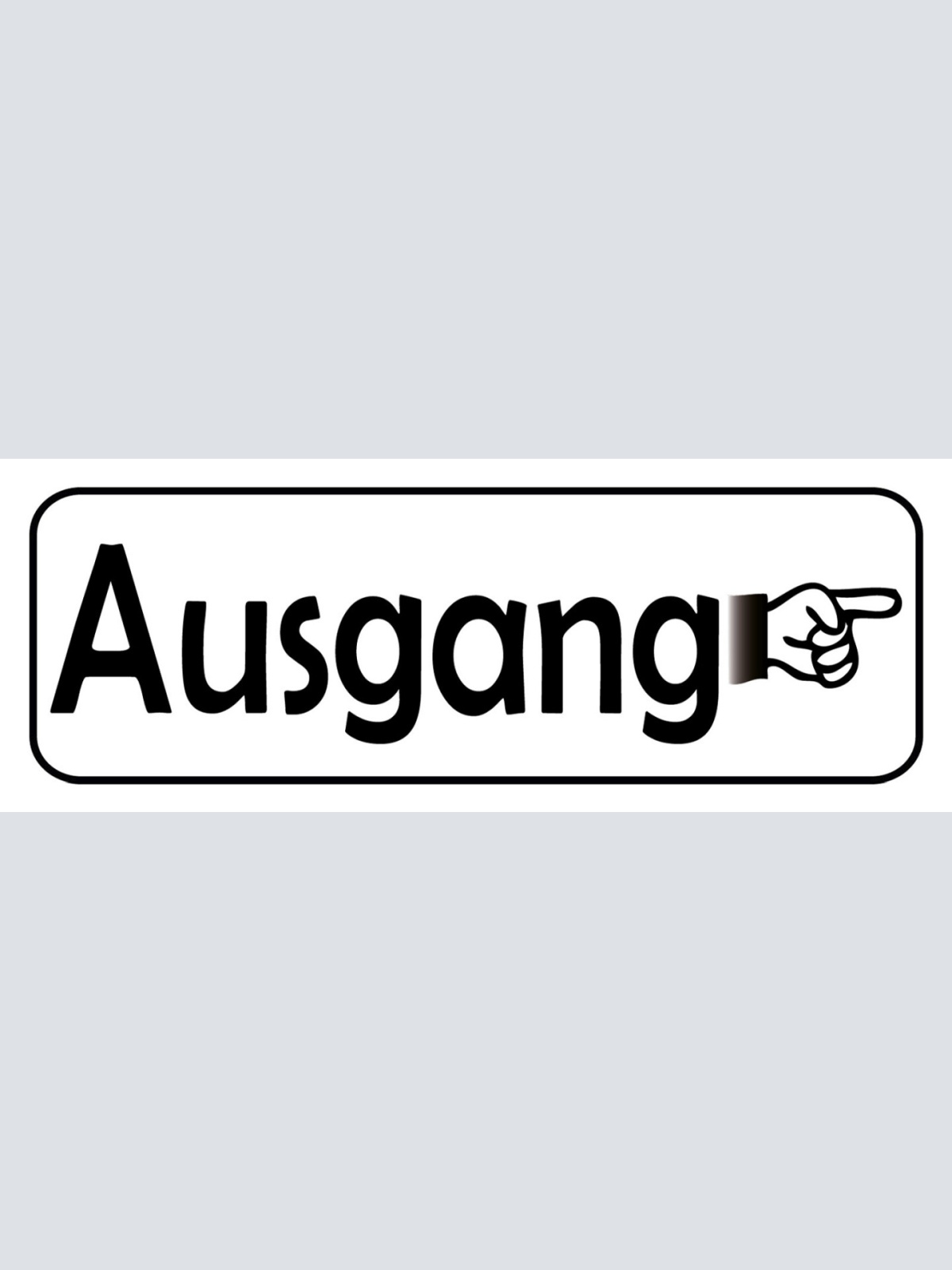 Schild Ausgang Hinaus Exit Geschäft Lokal Haus Gebäude 27 x 10 Blech od. Holz