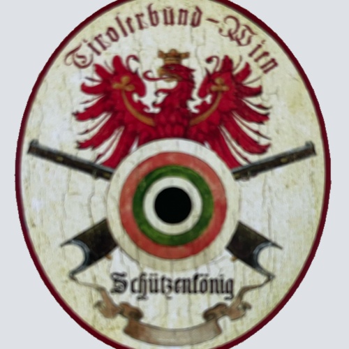 KuK Nostalgie Holzschild Tirolerbund Wien Schützenkönig Schützen Verein Schild