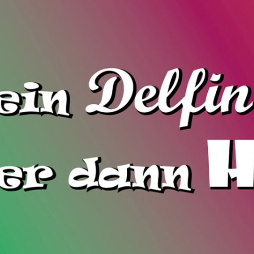 Schild Wenn Ein Delfin Kifft Ist Er Dann Hai Marijuana Hanf 27x10 Blech od.Holz