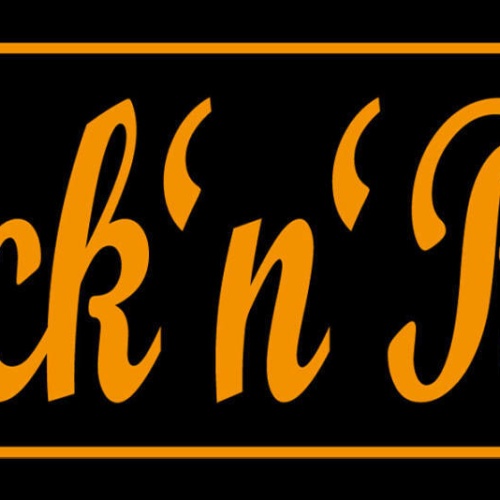 Schild Rock 'n' Roll Musik Fan Rocker Band Lifestyle  27 x 10 Blech od. Holz