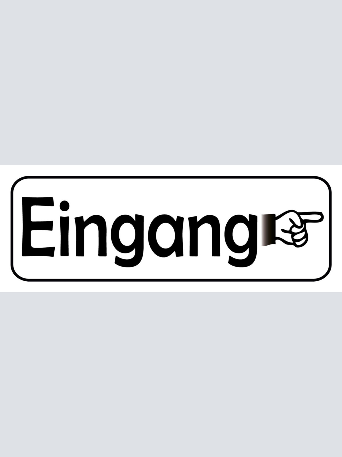 Schild Eingang Hinein Entance Geschäft Lokal Haus Gebäude 27 x 10 Blech od. Holz