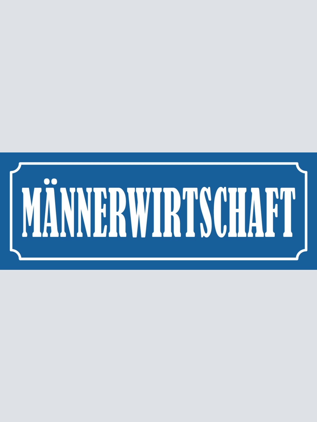 Schild Männer Wirtschaft Mann WG Haushalt Wohnung Haus 27 x 10 Blech od. Holz