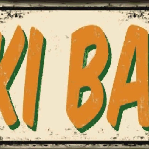 Schild Tiki Bar Hawaii Alkohol Spirituosen Cocktail 27 x 10 Blech od. Holz