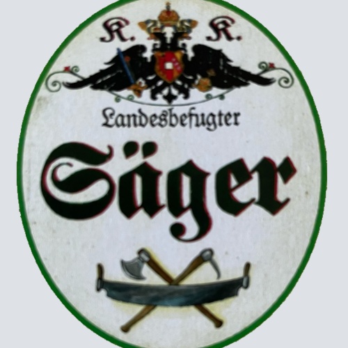 KuK Nostalgie Holzschild Landesbefugter Jäger Förster Jagen Jagd Wald Schild