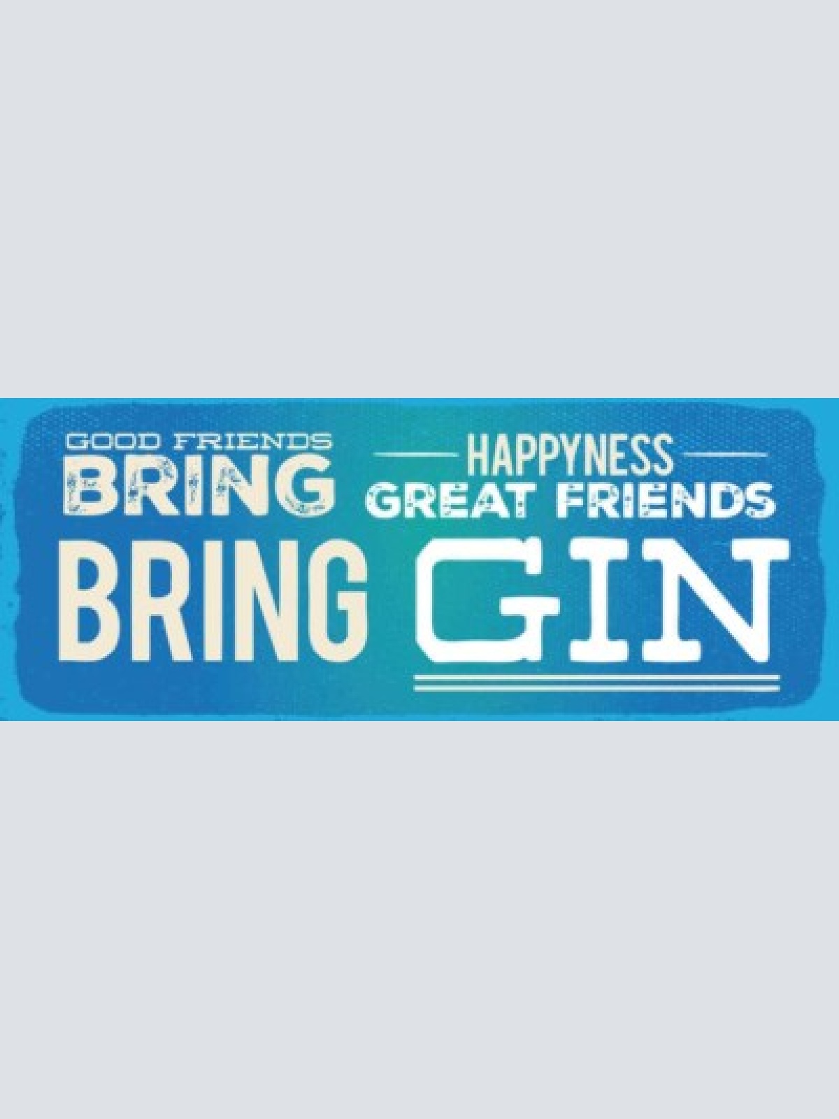 Schild good friends bring happiness great friends bring gin 27x10 blech od.holz