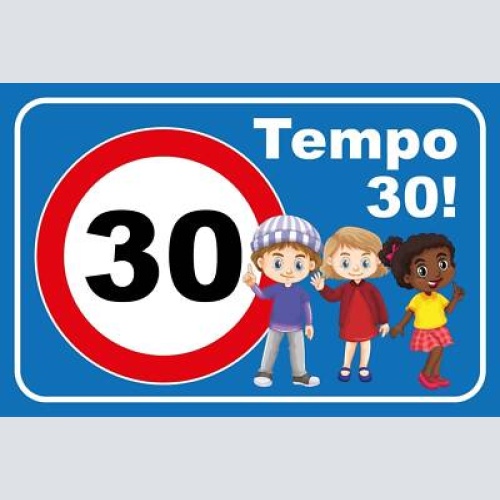 Schild tempo 30! kinder schüler 12x18 / 20x30 / 30x40 blech od. holz