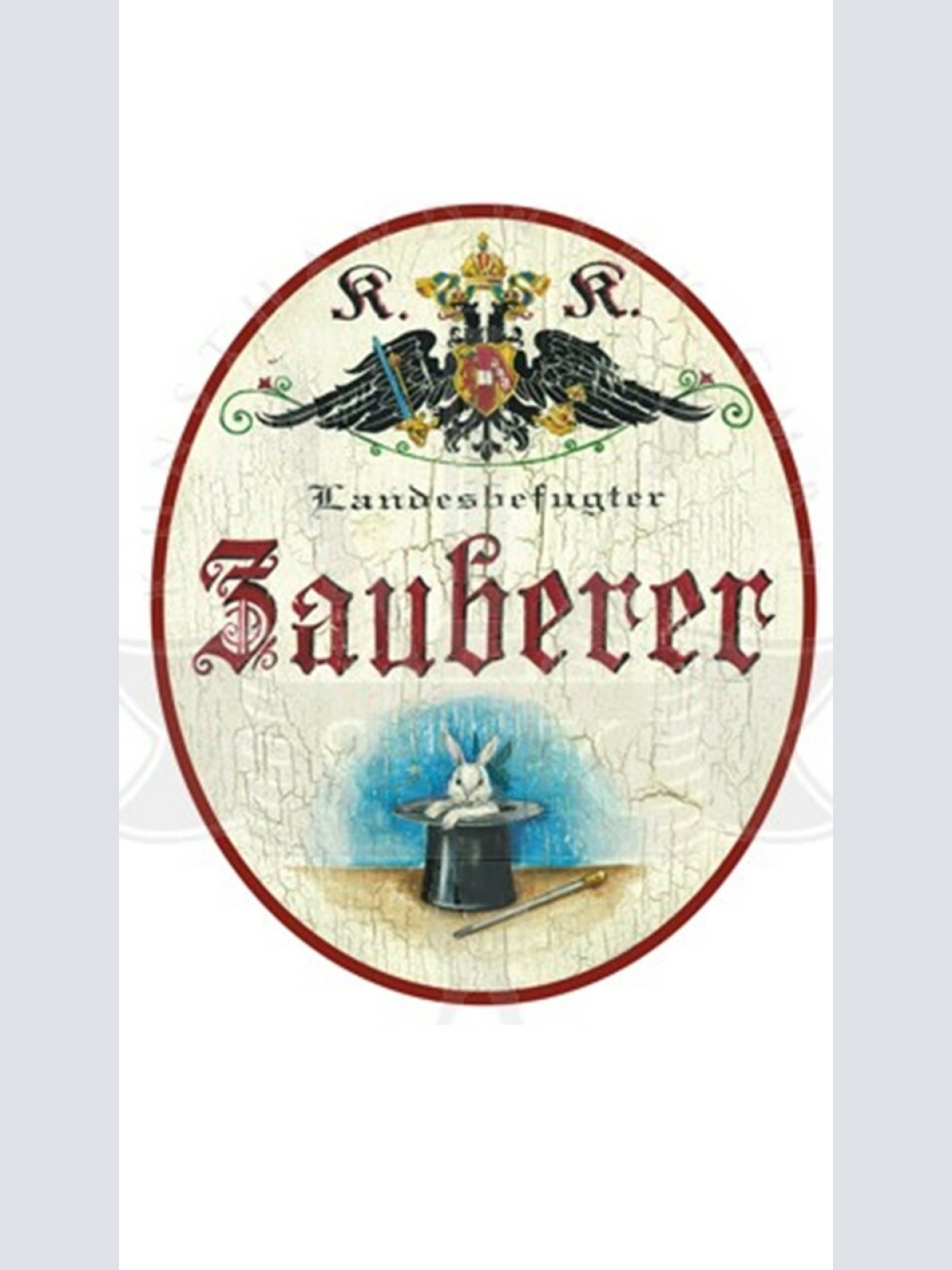 KuK Nostalgie Holzschild "Zauberer"